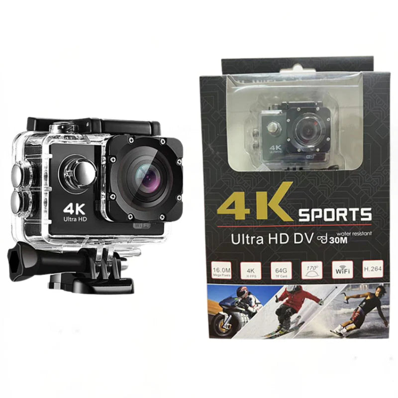 E- Cámara de acción Ultra HD 4K/30fps WiFi 2.0