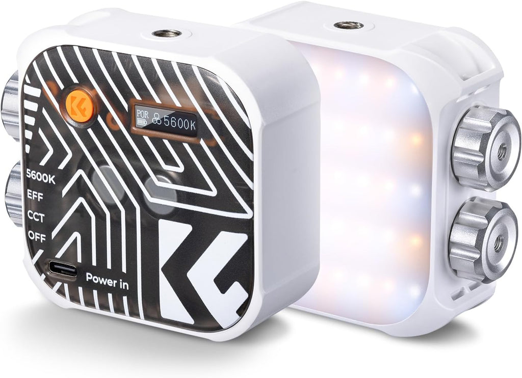 A- K&F Luz de Video RGB Blanca