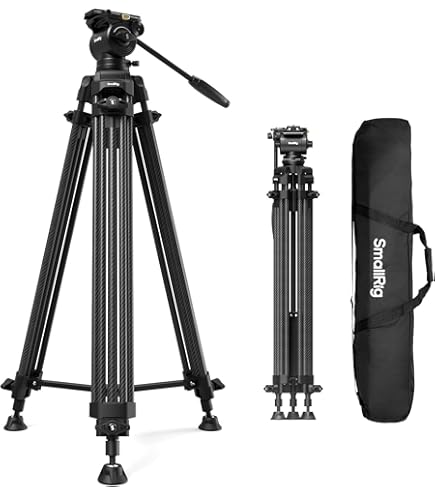 Pedestal negro con Cabezal Fluido J288C
