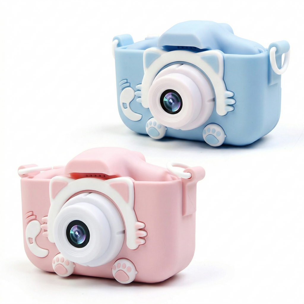 E- Camara Digital de Niños Azul/Rosa