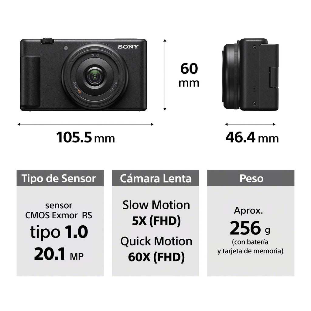 E- Sony ZV-1F 20.1MP