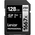 A- LEXAR 128GB PRO 1667X UHS-II SDXC V60